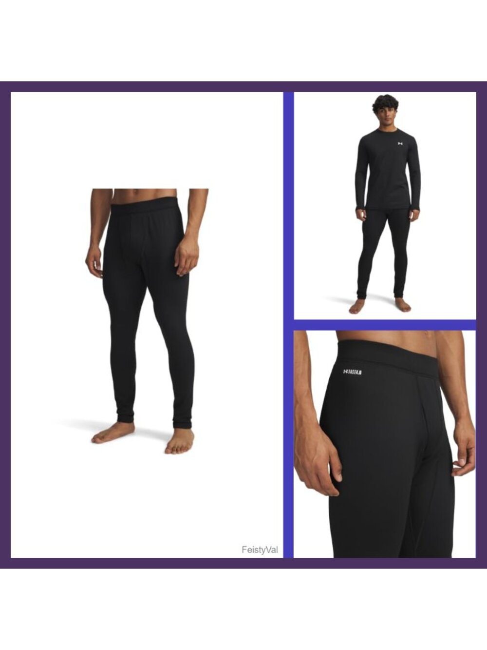 UA Base 4.0 Extreme Cold Weather Thermal Leggings Tight Fit 4-Way Stretch